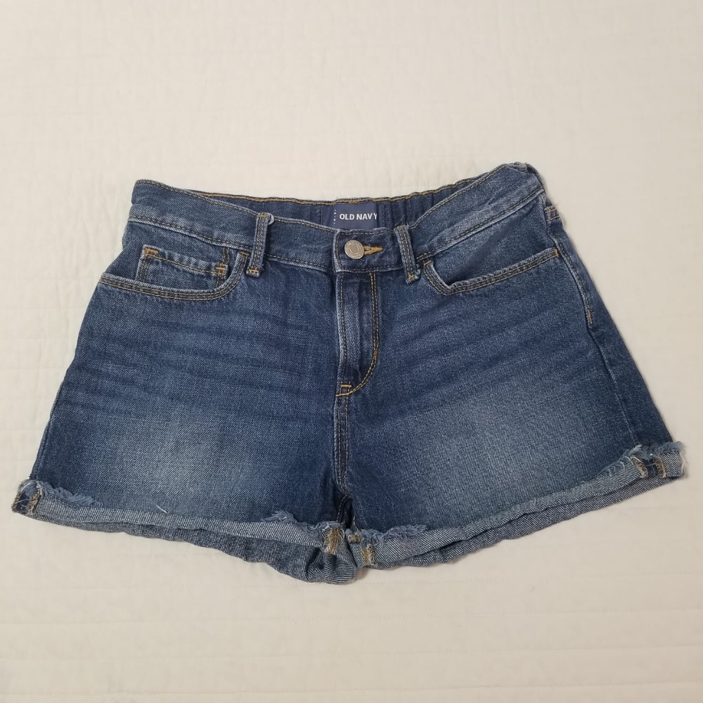 Old Navy Girls Rolled Cuff Denim Shorts Size 14